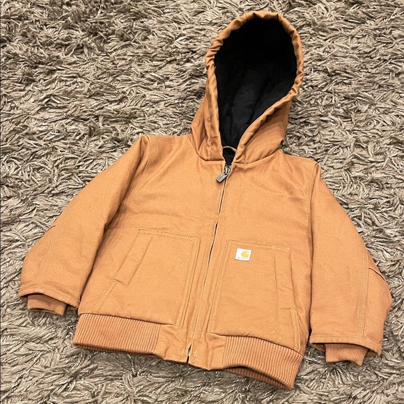 Carhartt Boys’ Hooded Insulated Active Jacket Size 3T - Picture 3 of 12